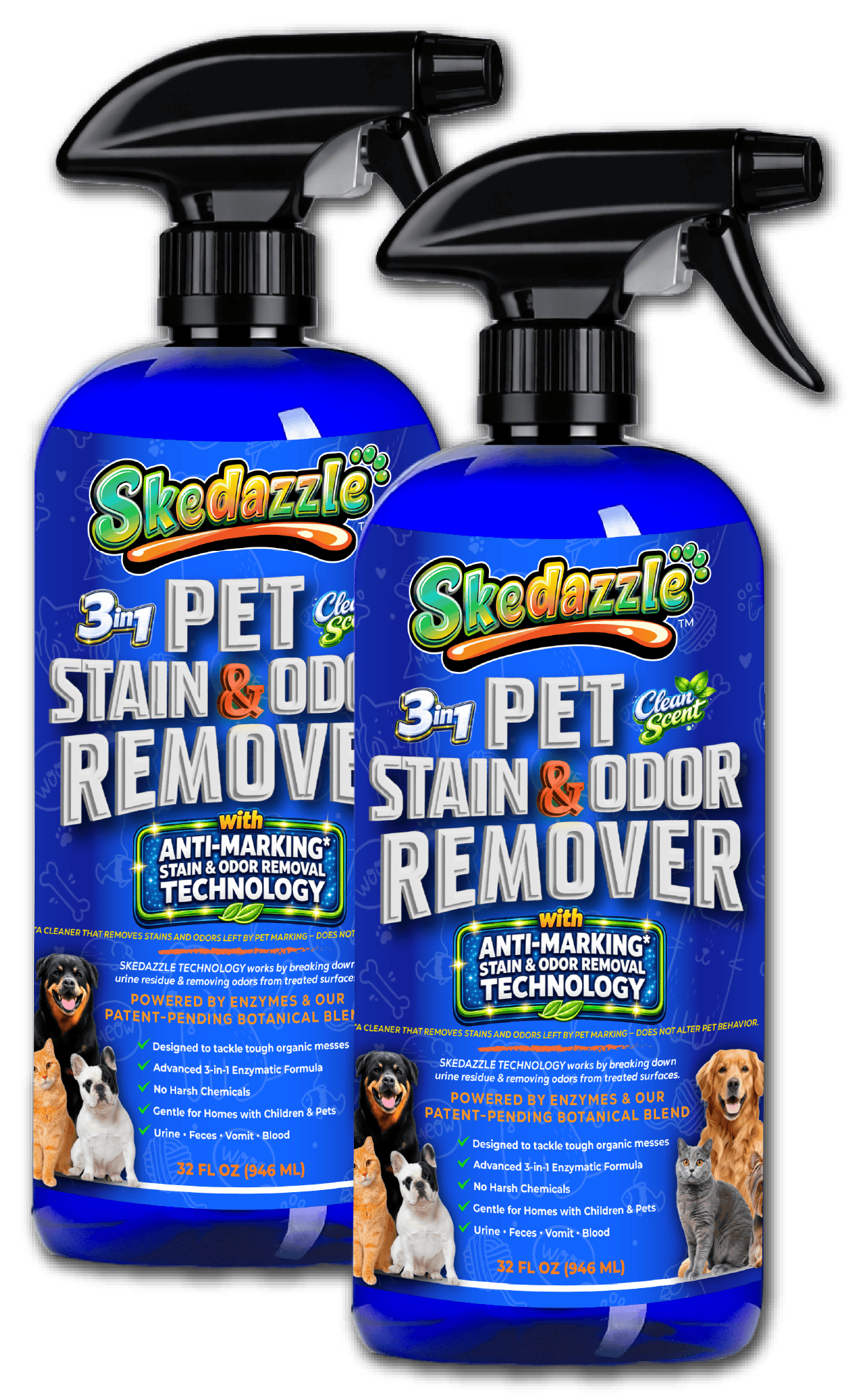 Skedazzle Two-Pack 64 oz bottles